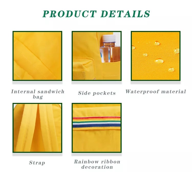 cute yellow backpack