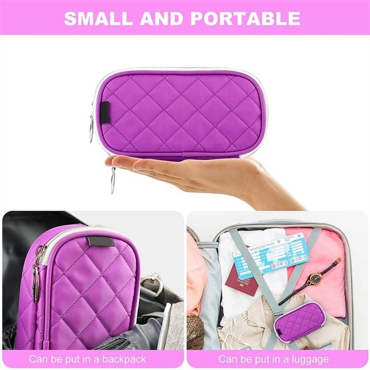 quilted make up bag