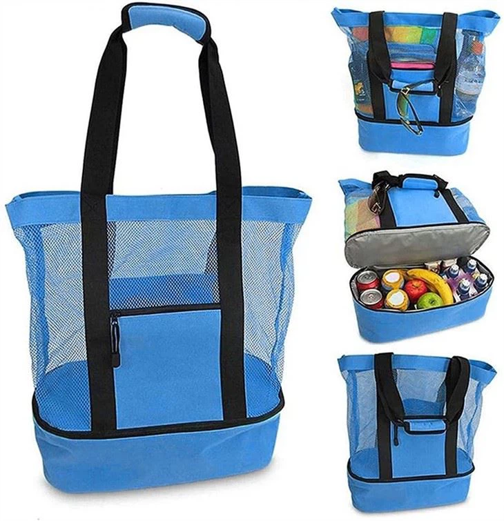 beach bag and cooler