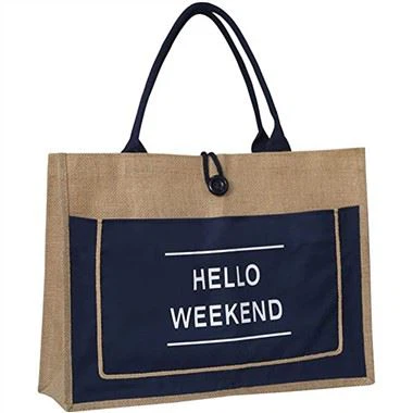 Túi tote vải màu đen